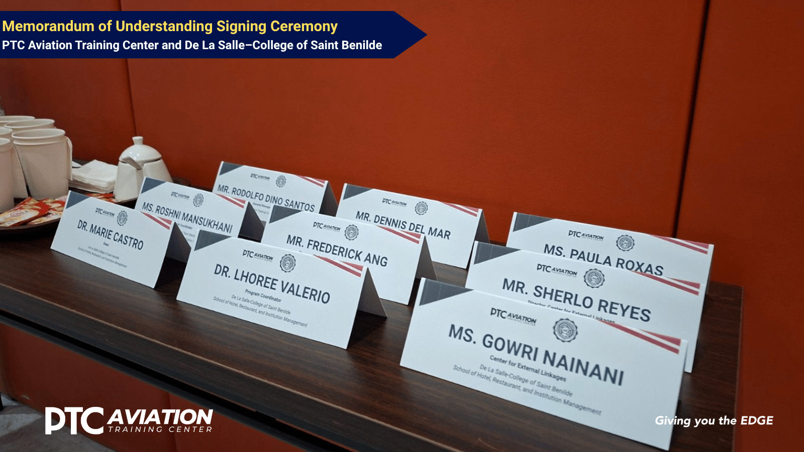 PTC Aviation Training Center and De La Salle – College of Saint Benilde