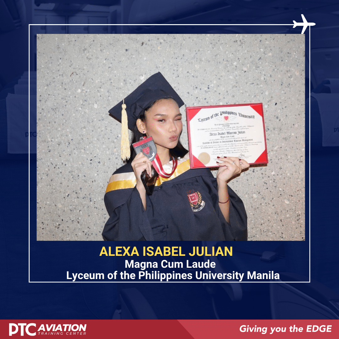 Another PTC Aviation Baby Graduates Magna Cum Laude from LPU Manila