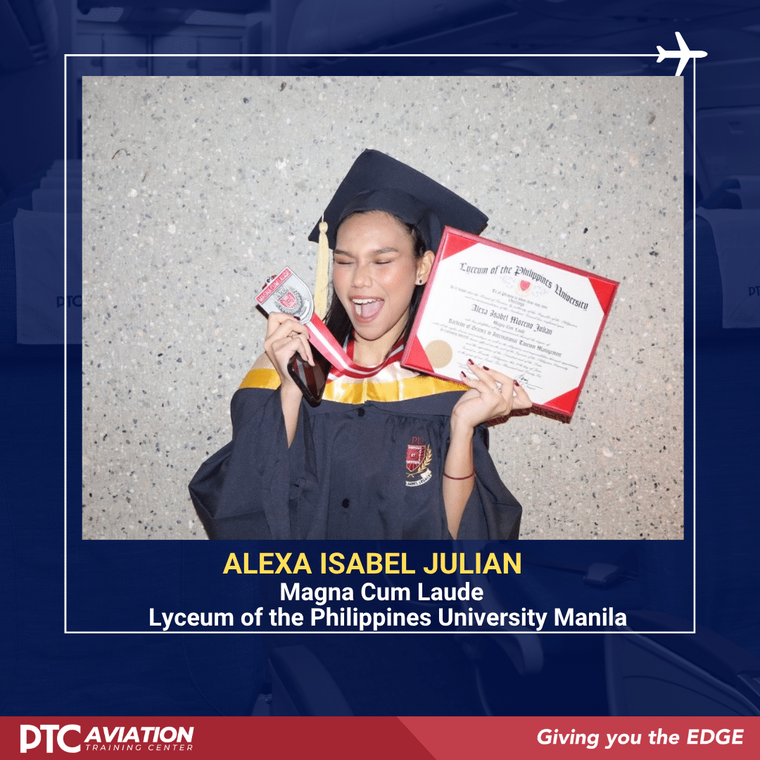 Another PTC Aviation Baby Graduates Magna Cum Laude from LPU Manila