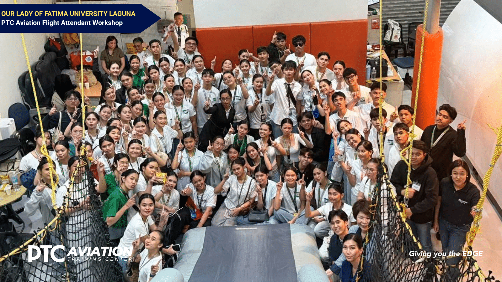 students from various campuses of our lady of fatima university